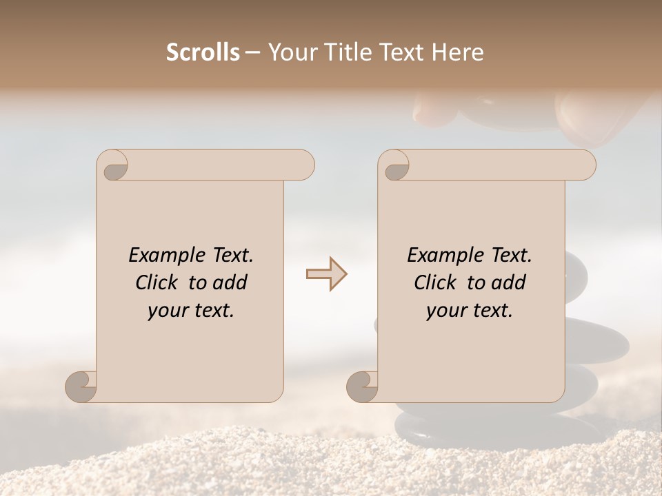 Stability Wave Hand PowerPoint Template
