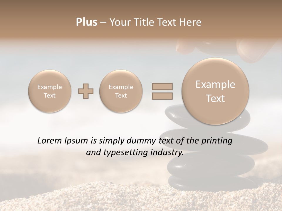 Stability Wave Hand PowerPoint Template