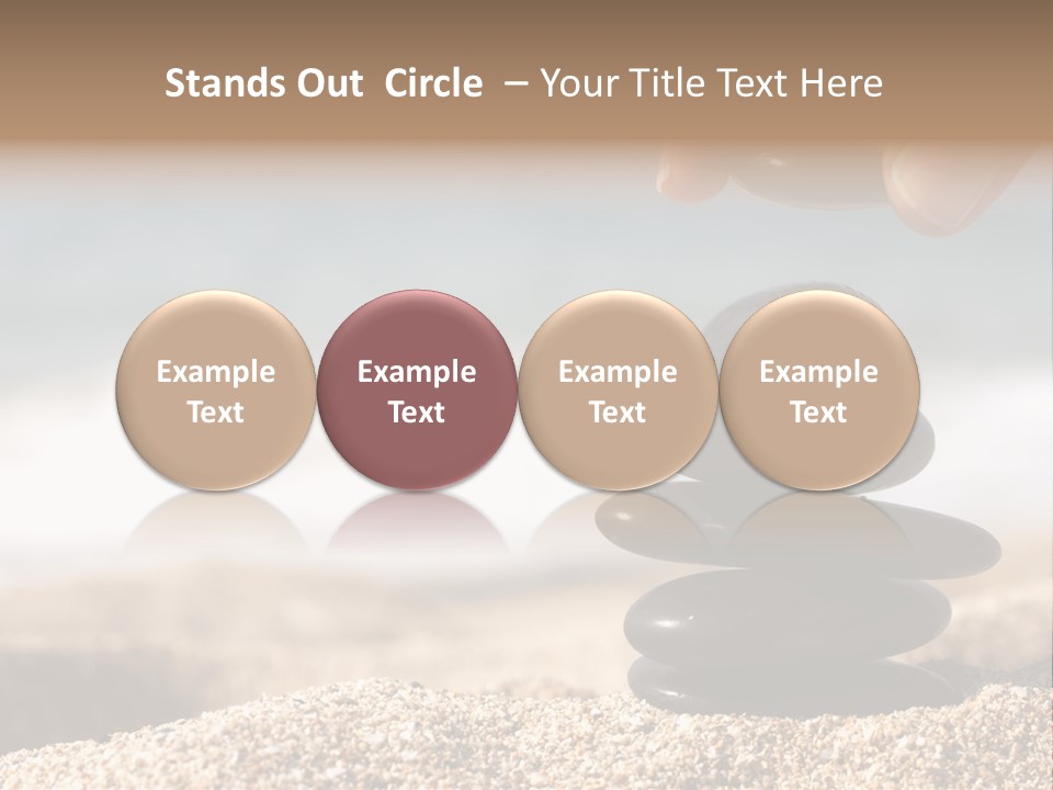 Stability Wave Hand PowerPoint Template