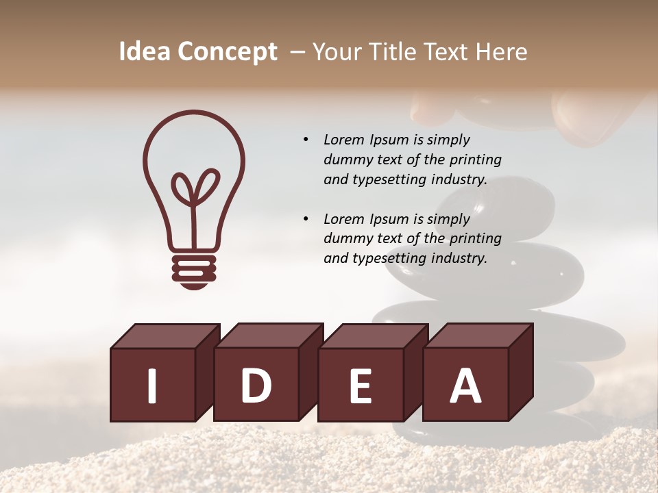 Stability Wave Hand PowerPoint Template