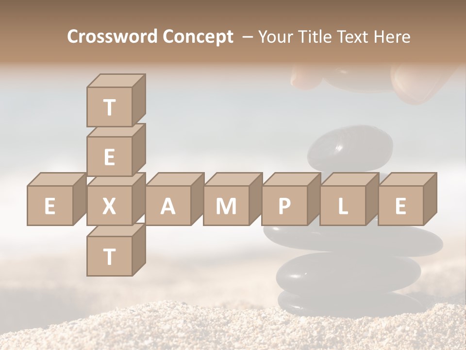 Stability Wave Hand PowerPoint Template