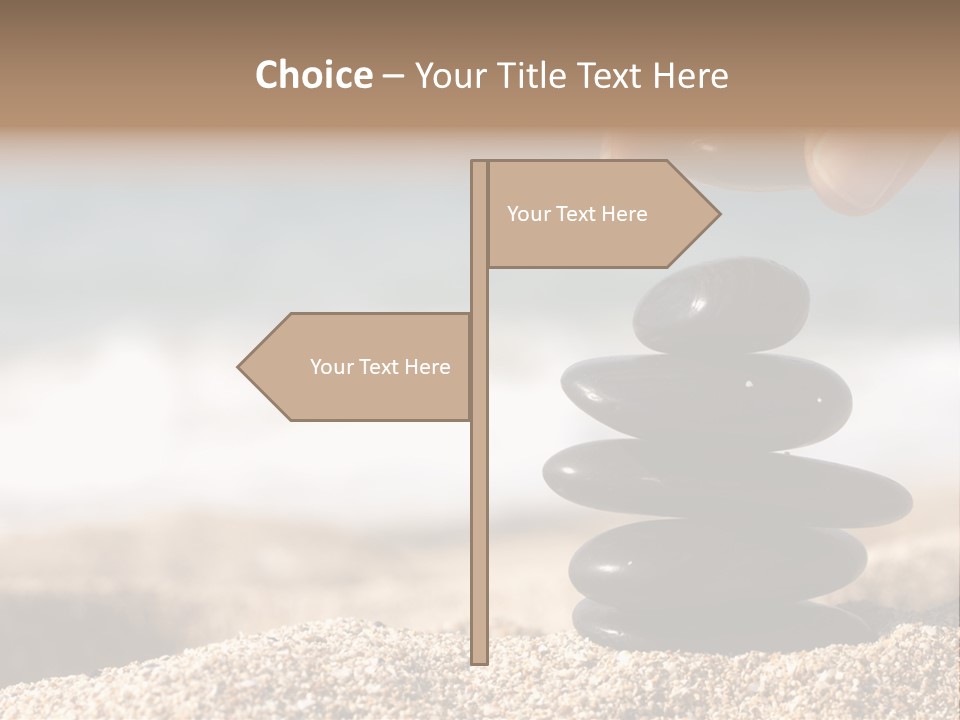 Stability Wave Hand PowerPoint Template