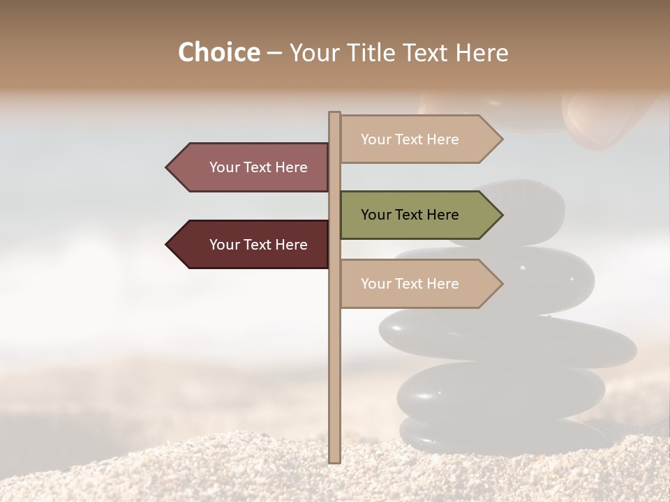 Stability Wave Hand PowerPoint Template