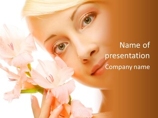 Woman Lifestyle Skin PowerPoint Template