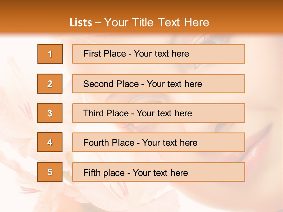 Woman Lifestyle Skin PowerPoint Template