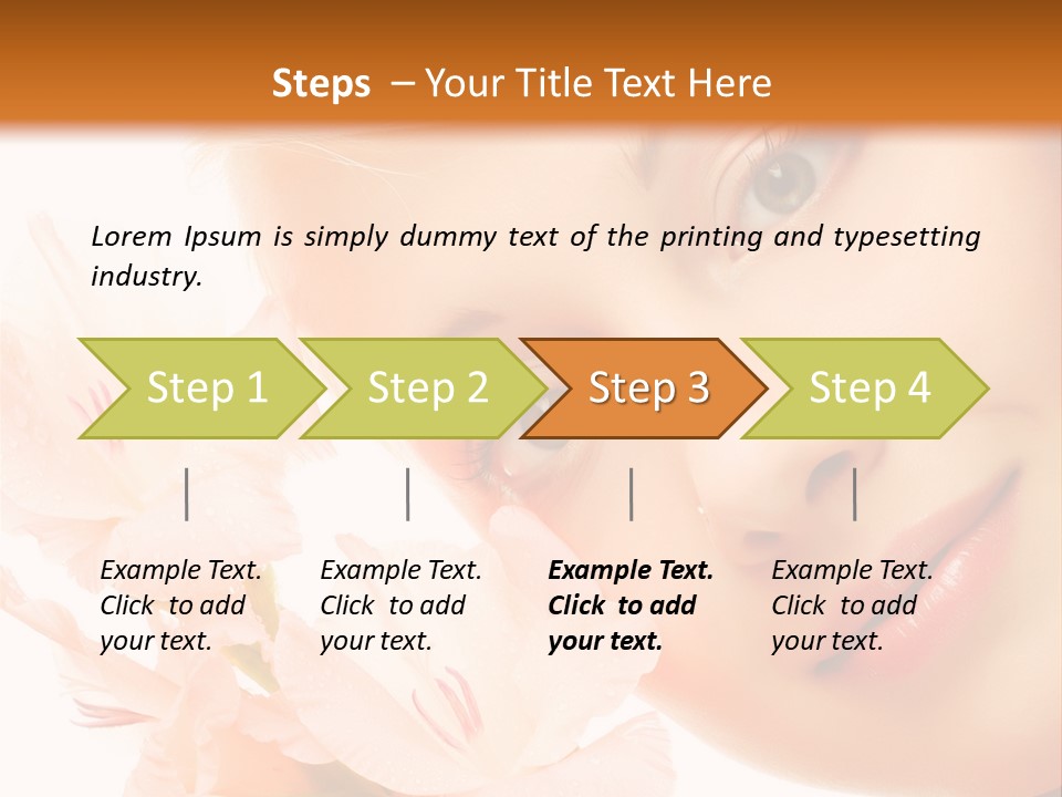 Woman Lifestyle Skin PowerPoint Template