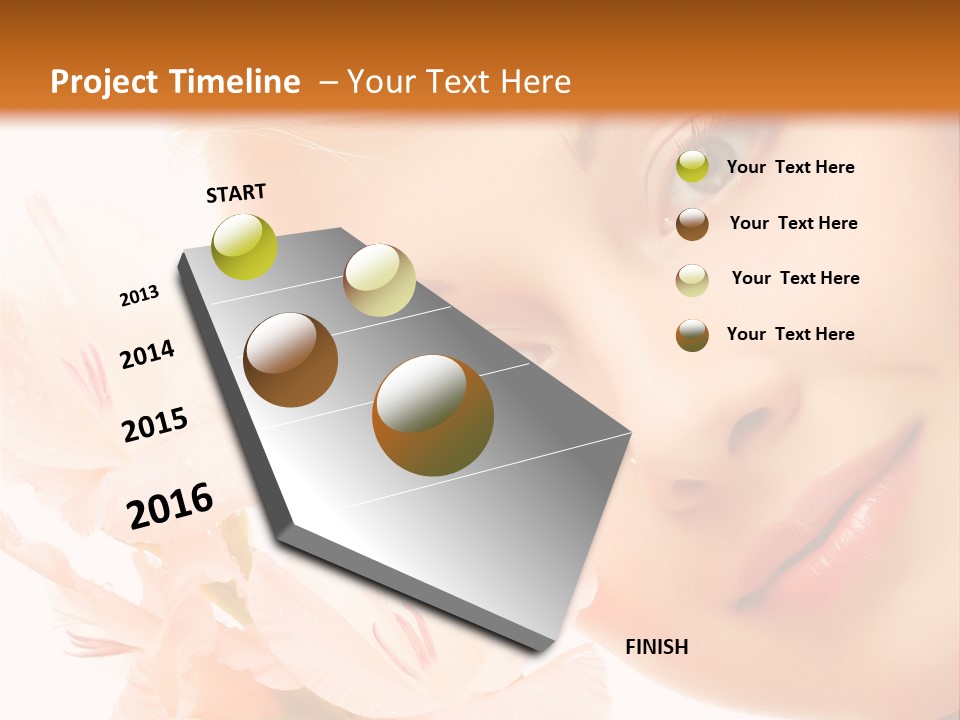 Woman Lifestyle Skin PowerPoint Template