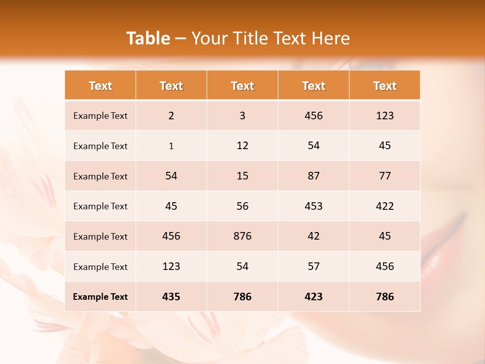 Woman Lifestyle Skin PowerPoint Template