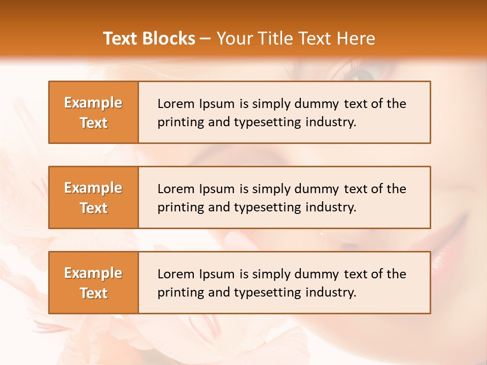 Woman Lifestyle Skin PowerPoint Template