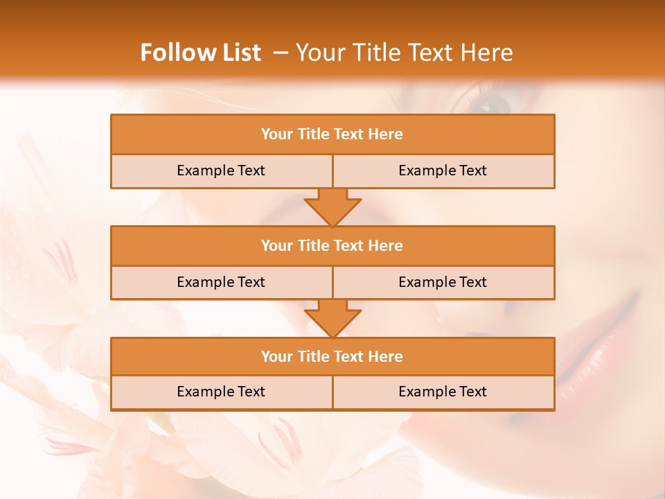 Woman Lifestyle Skin PowerPoint Template