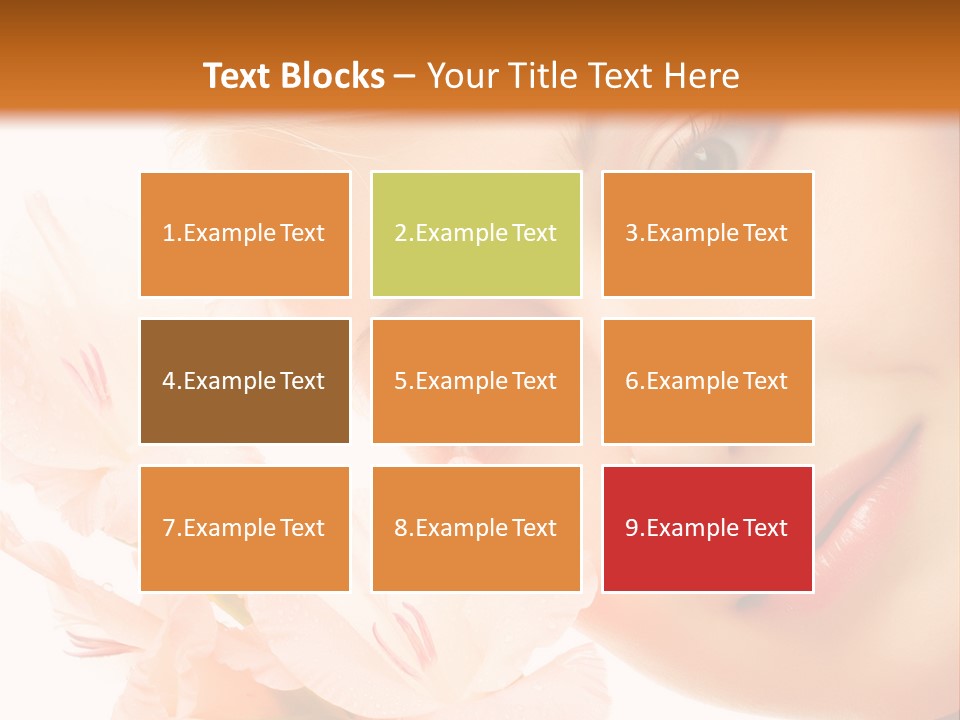 Woman Lifestyle Skin PowerPoint Template