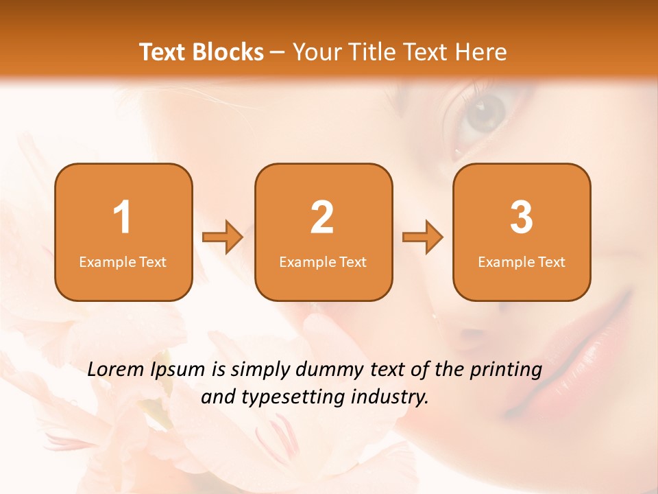 Woman Lifestyle Skin PowerPoint Template