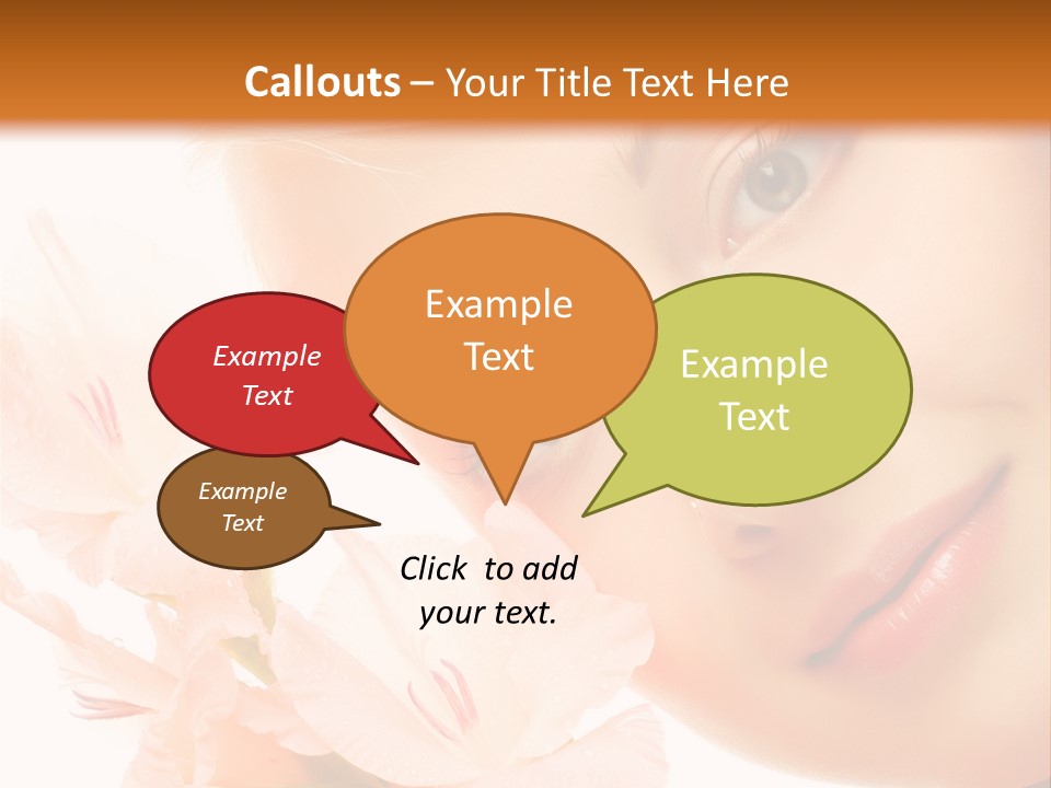 Woman Lifestyle Skin PowerPoint Template