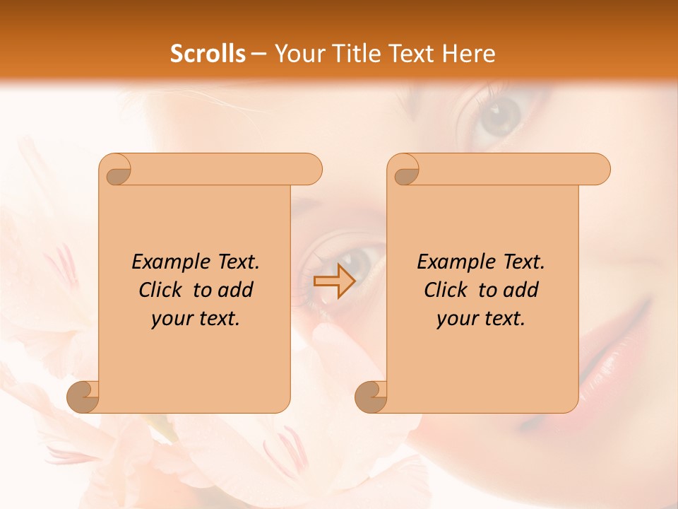 Woman Lifestyle Skin PowerPoint Template