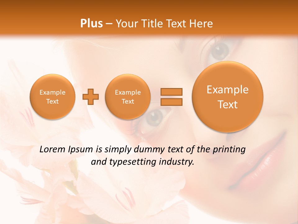 Woman Lifestyle Skin PowerPoint Template