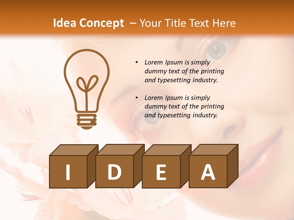 Woman Lifestyle Skin PowerPoint Template