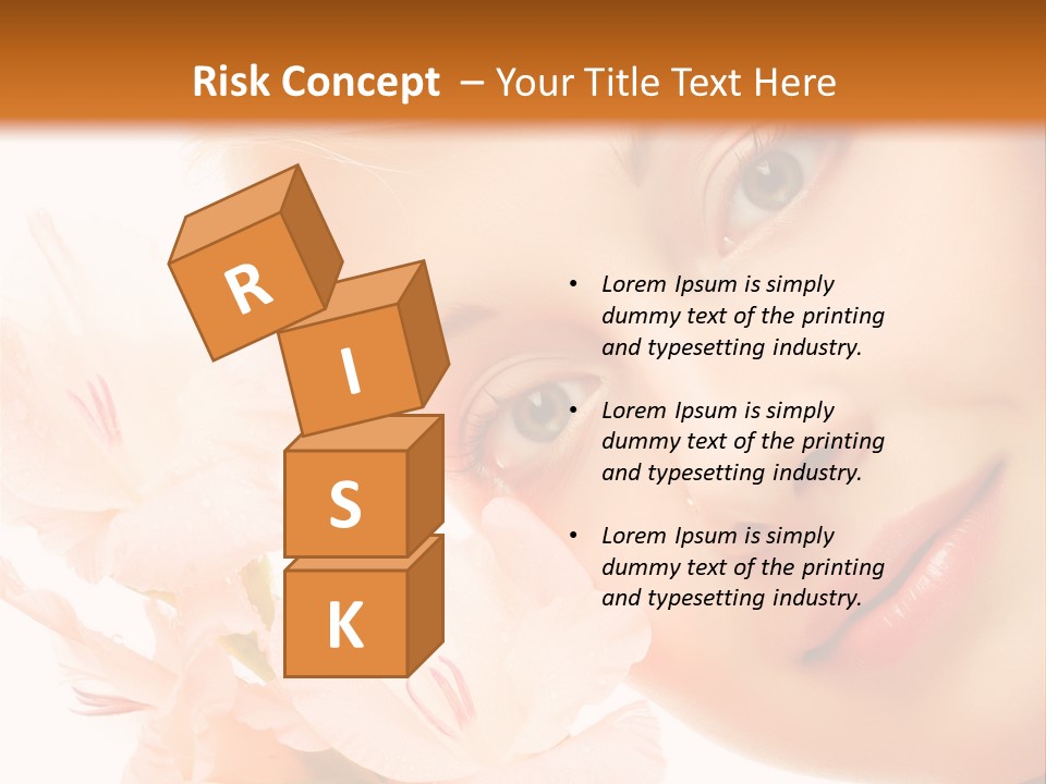 Woman Lifestyle Skin PowerPoint Template