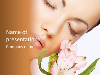 Healthy Eye Floral PowerPoint Template