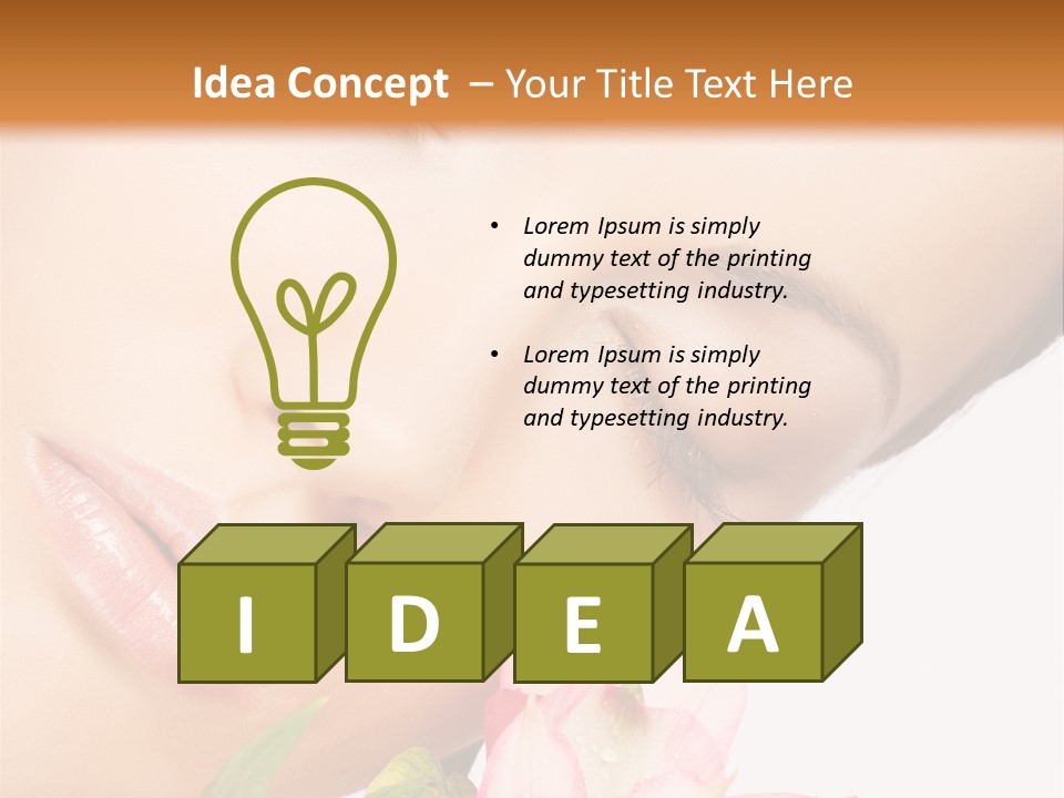 Healthy Eye Floral PowerPoint Template