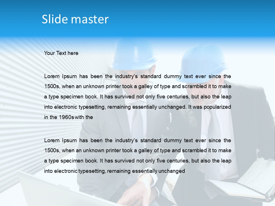 Workers Industrial Energy PowerPoint Template