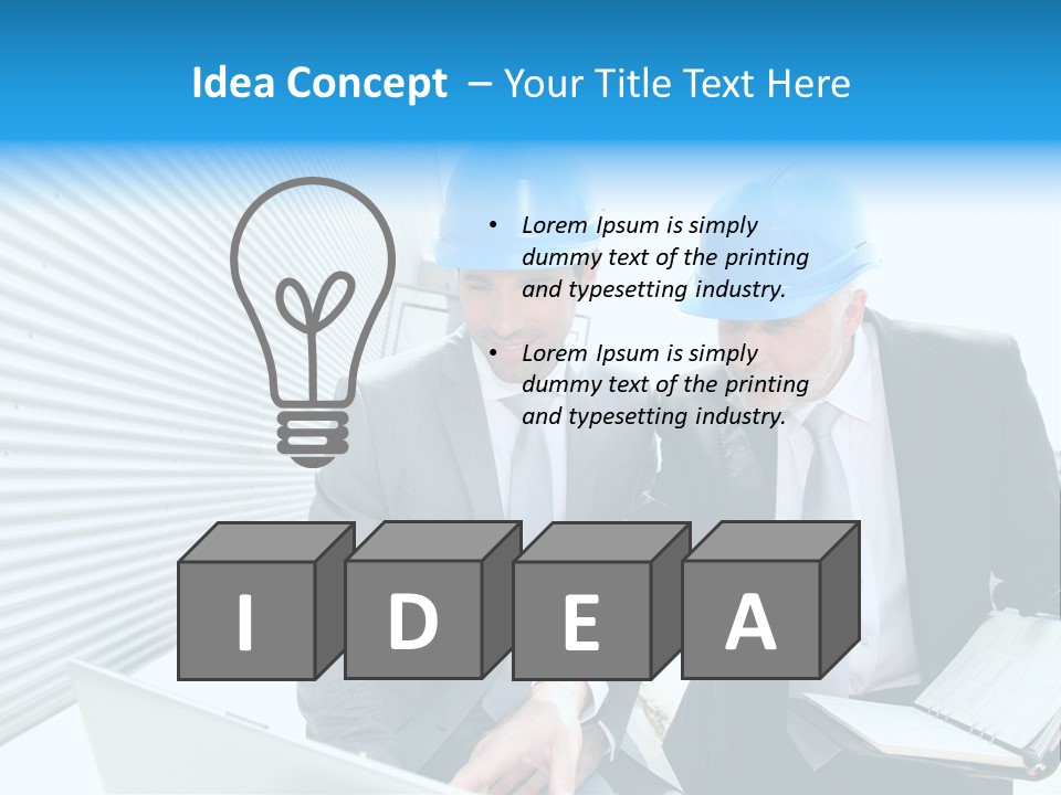 Workers Industrial Energy PowerPoint Template