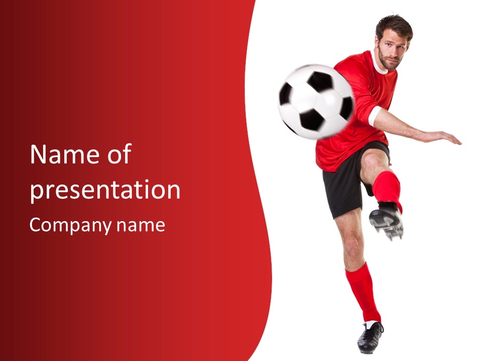 Full Sportsman Ball PowerPoint Template