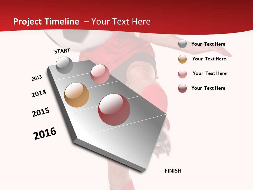 Full Sportsman Ball PowerPoint Template