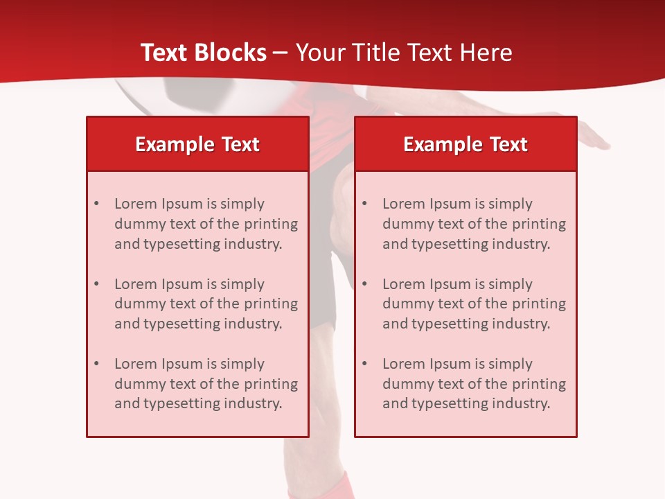 Full Sportsman Ball PowerPoint Template