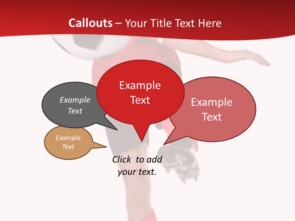 Full Sportsman Ball PowerPoint Template