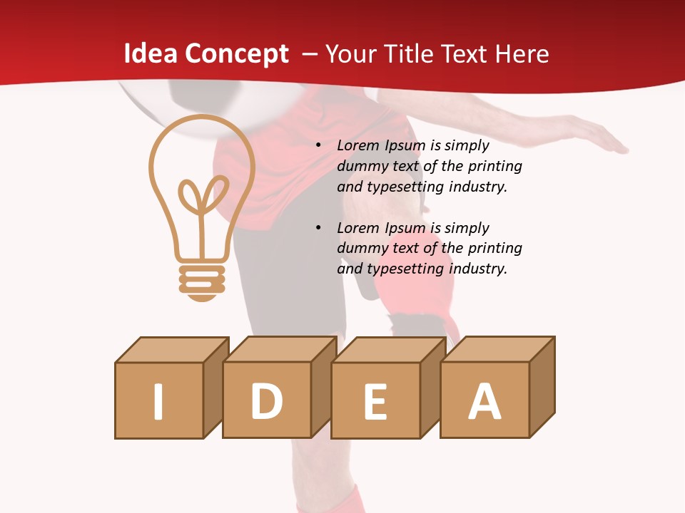 Full Sportsman Ball PowerPoint Template