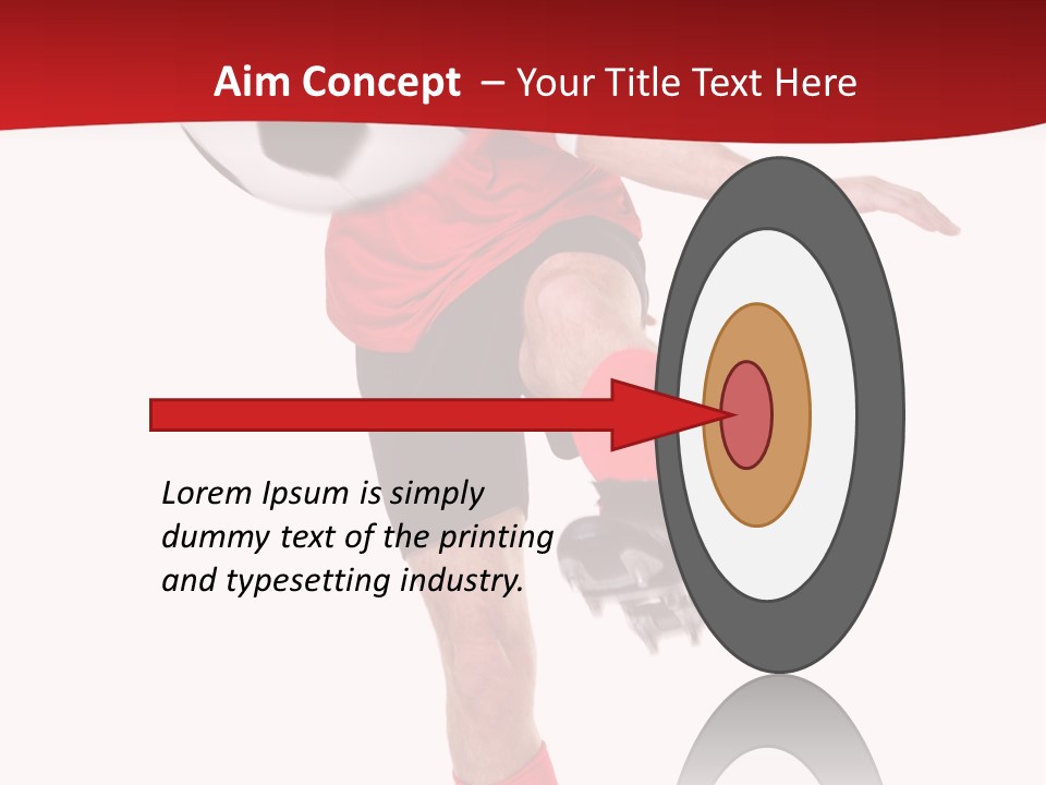 Full Sportsman Ball PowerPoint Template