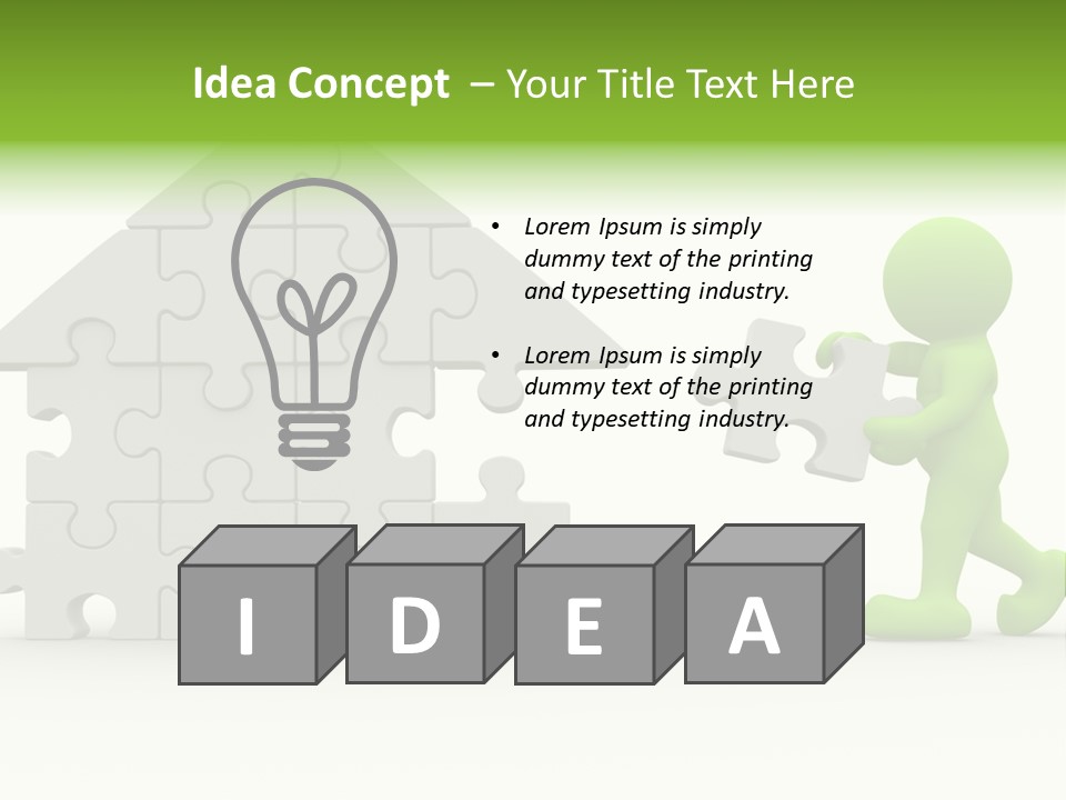 Concept Human Guy PowerPoint Template