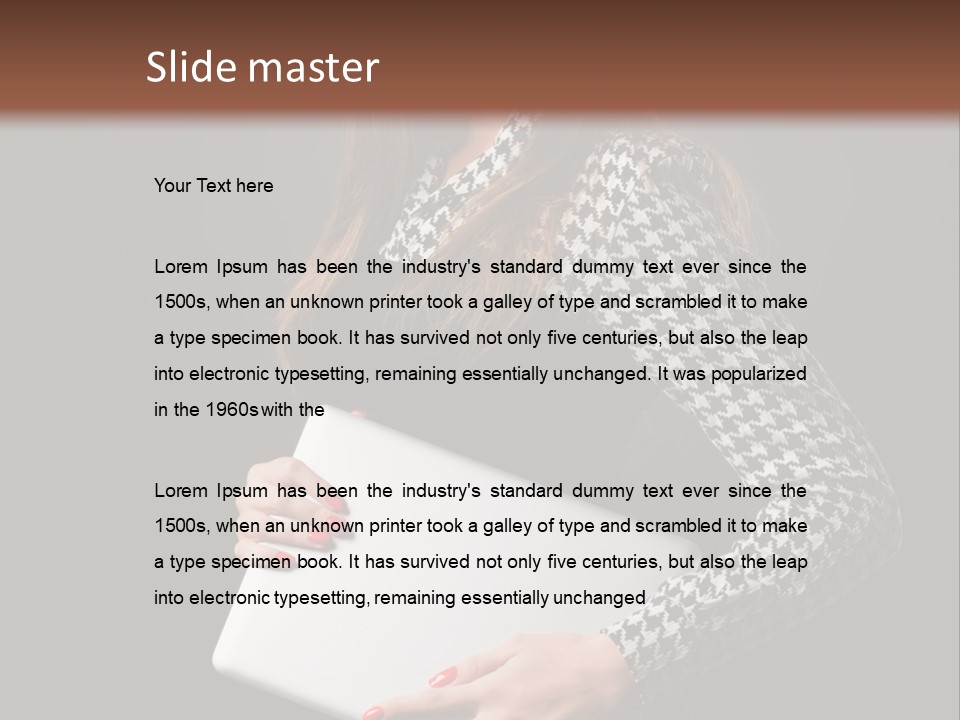 Laptops Fashion Teenage PowerPoint Template