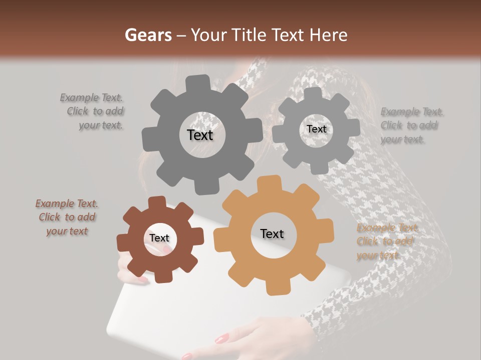 Laptops Fashion Teenage PowerPoint Template