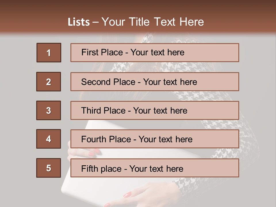 Laptops Fashion Teenage PowerPoint Template