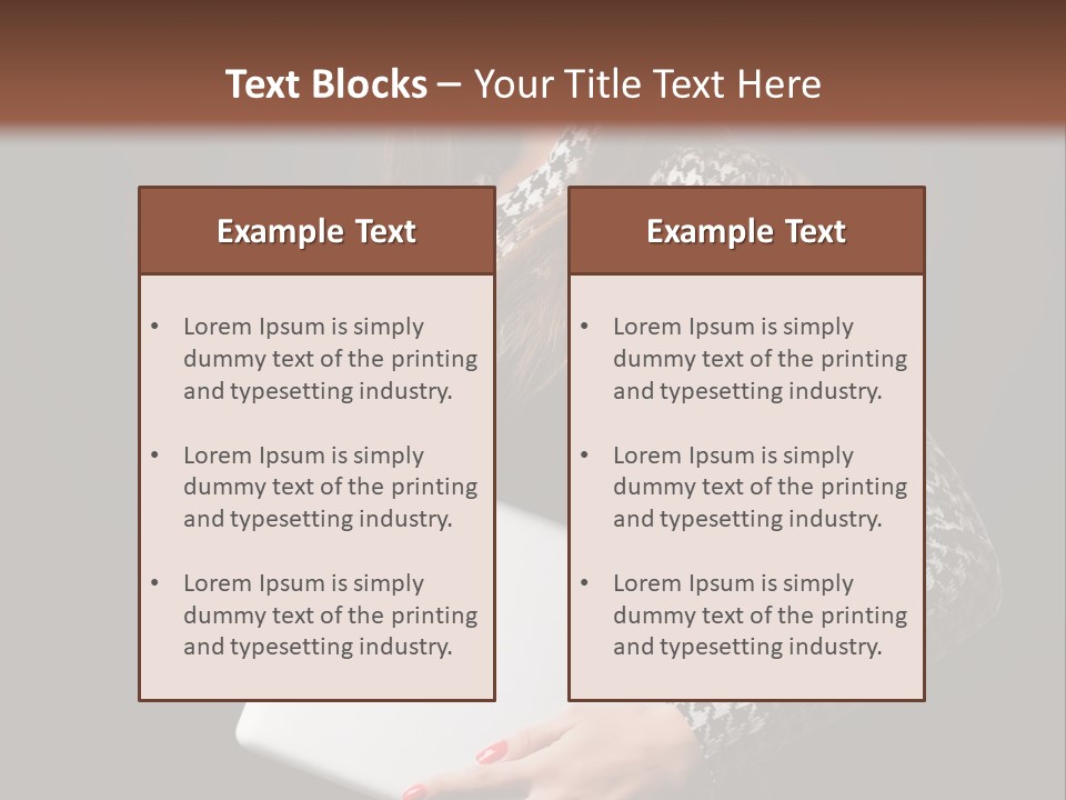 Laptops Fashion Teenage PowerPoint Template