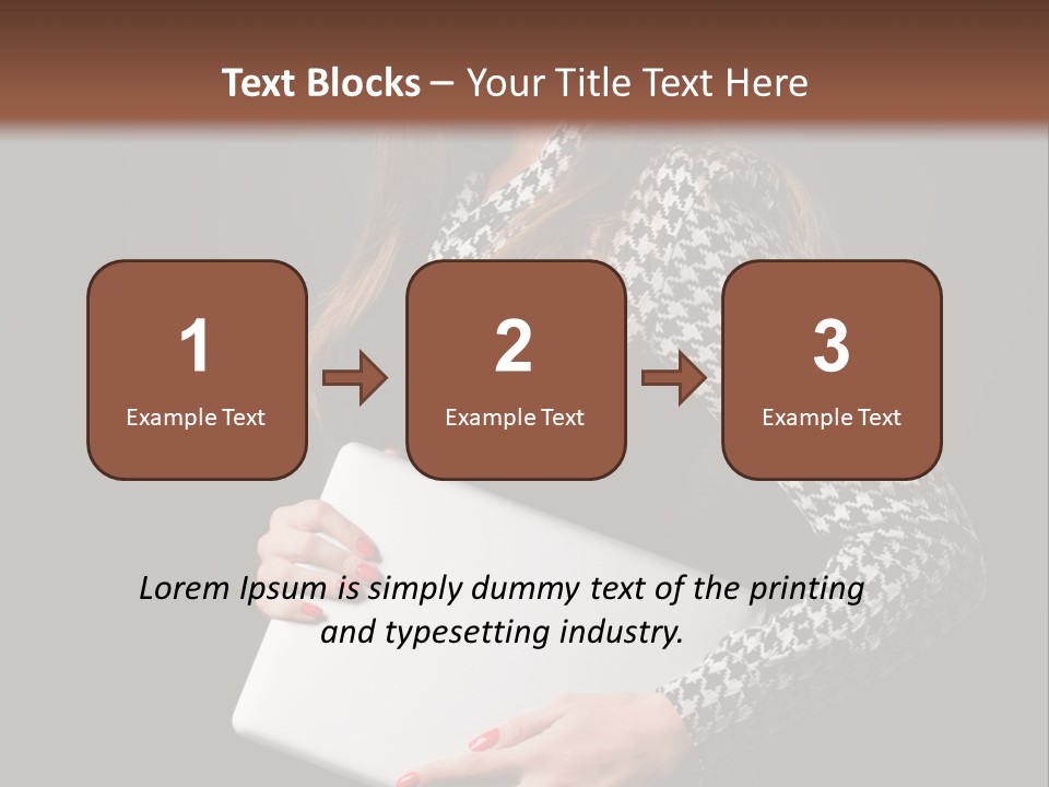 Laptops Fashion Teenage PowerPoint Template