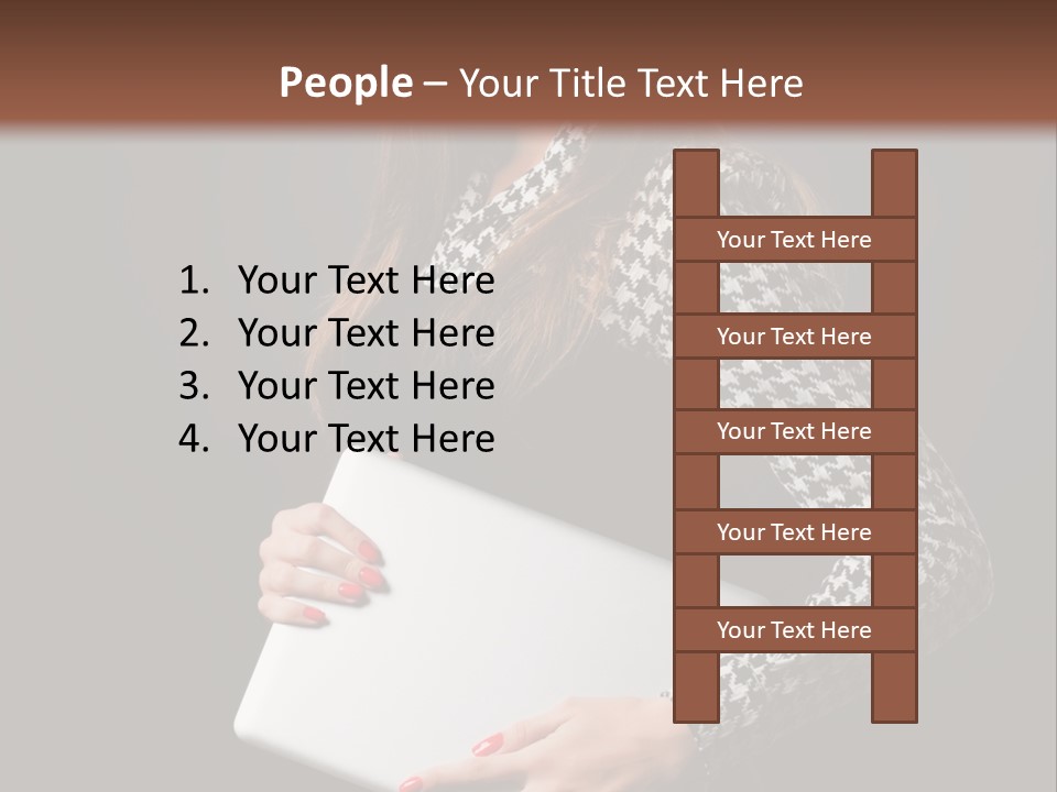 Laptops Fashion Teenage PowerPoint Template