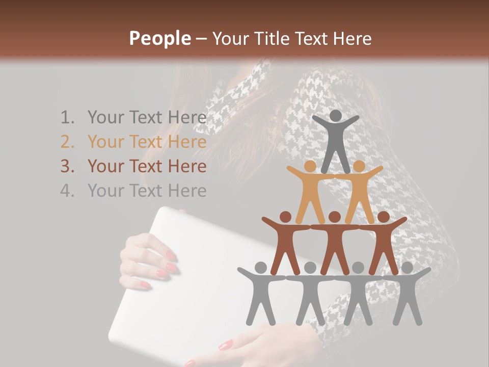 Laptops Fashion Teenage PowerPoint Template