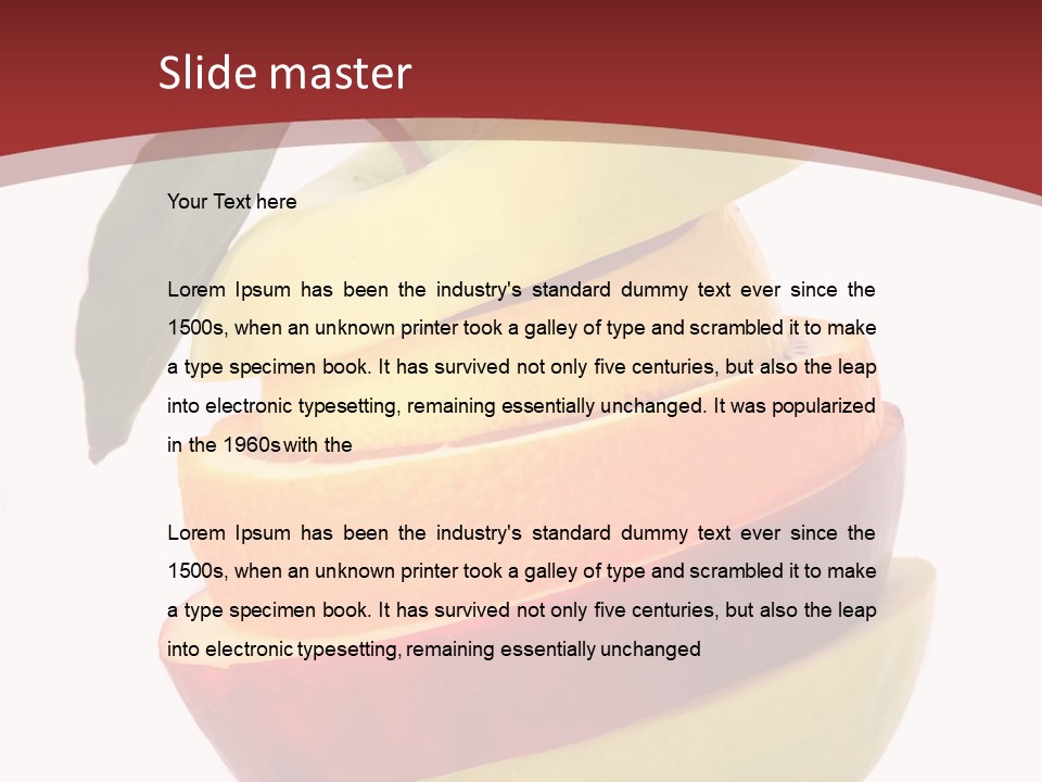 Eating Colorful Hunger PowerPoint Template