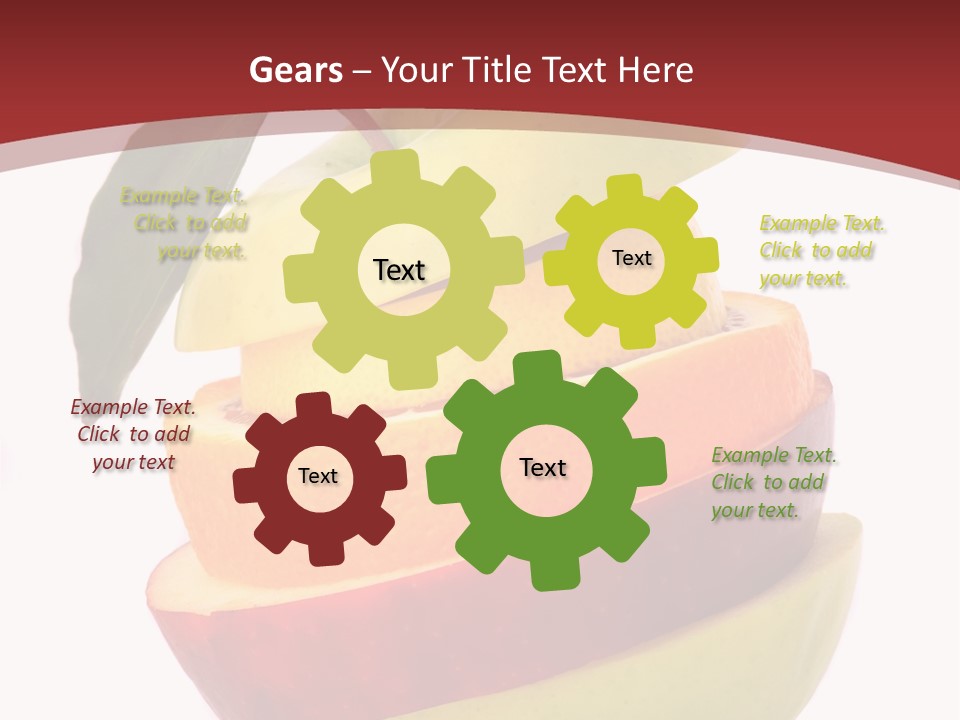 Eating Colorful Hunger PowerPoint Template