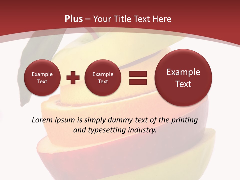 Eating Colorful Hunger PowerPoint Template