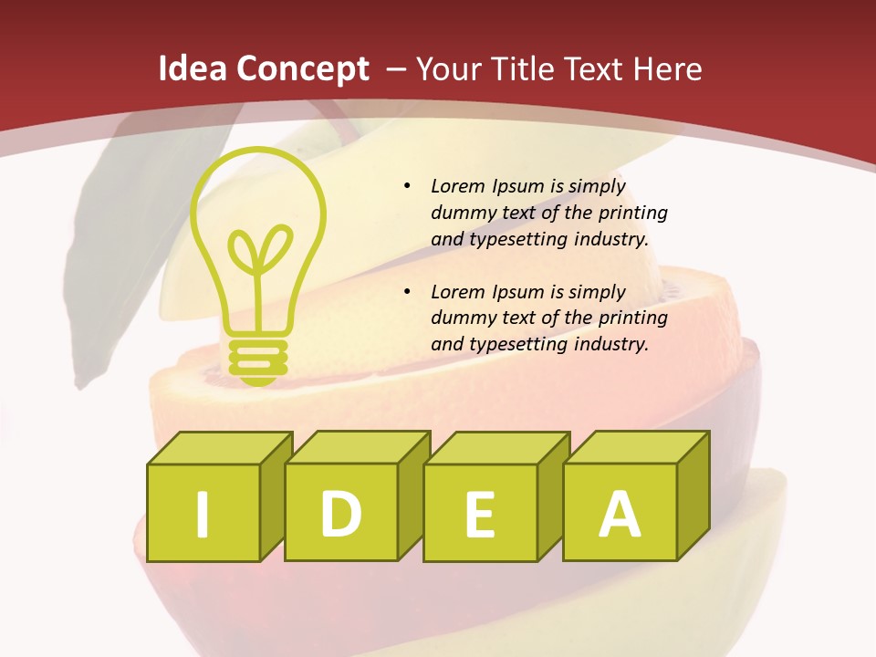 Eating Colorful Hunger PowerPoint Template