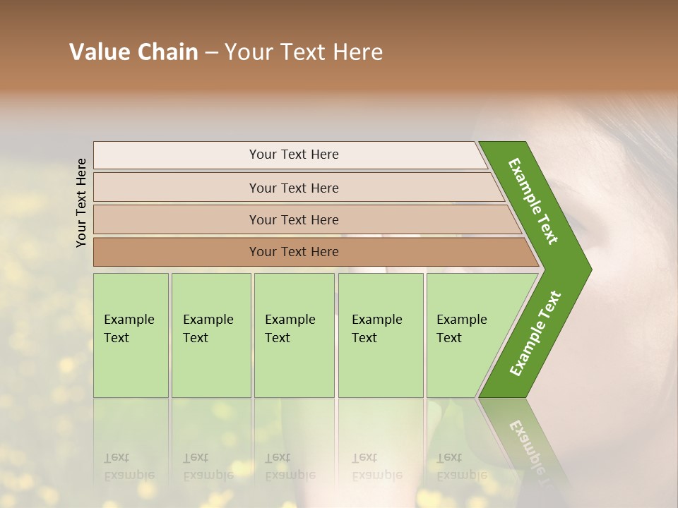 Beautiful Inhaler Girl PowerPoint Template