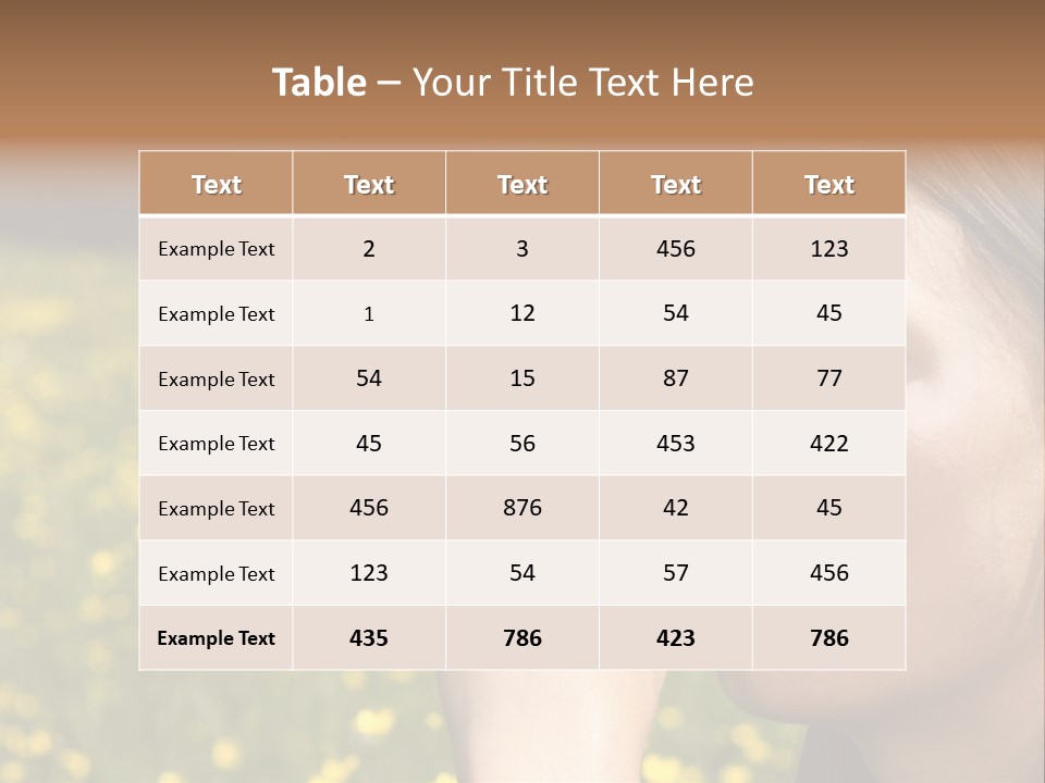 Beautiful Inhaler Girl PowerPoint Template