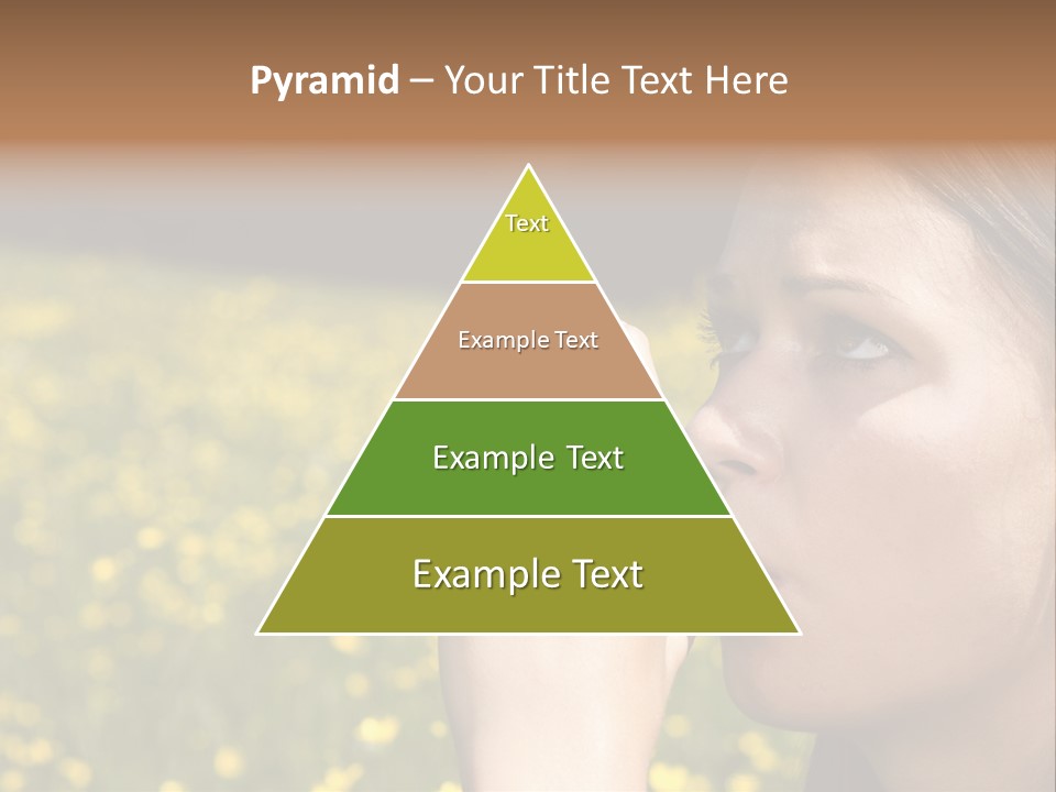 Beautiful Inhaler Girl PowerPoint Template