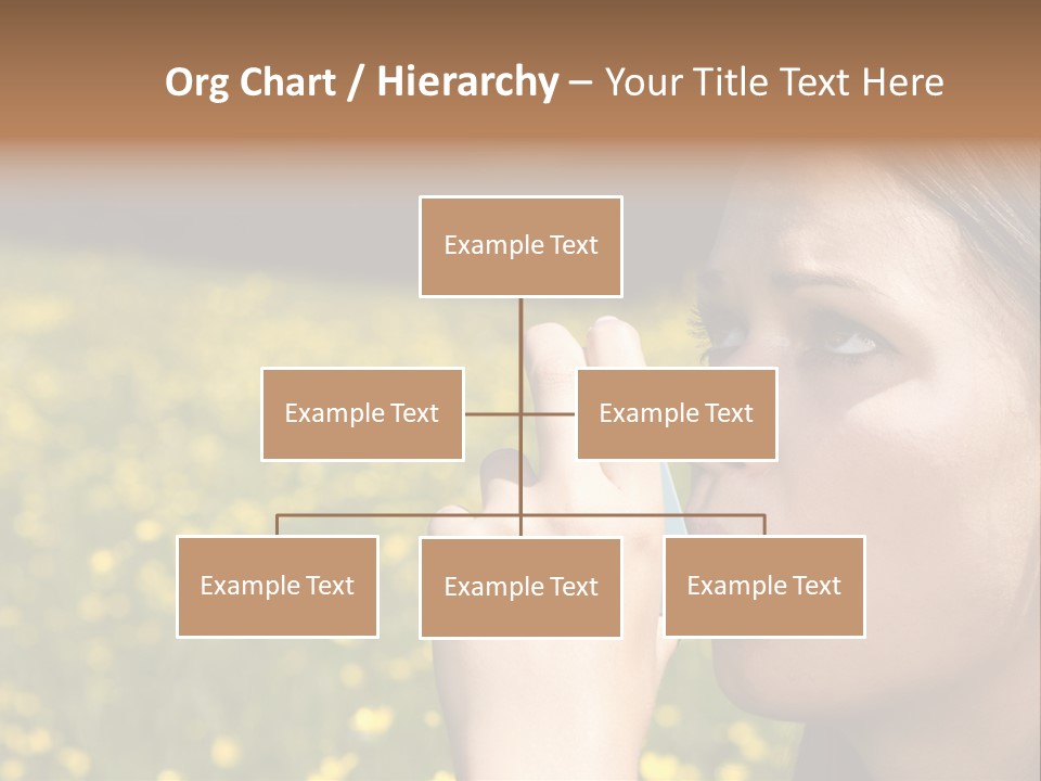 Beautiful Inhaler Girl PowerPoint Template