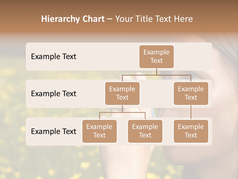 Beautiful Inhaler Girl PowerPoint Template