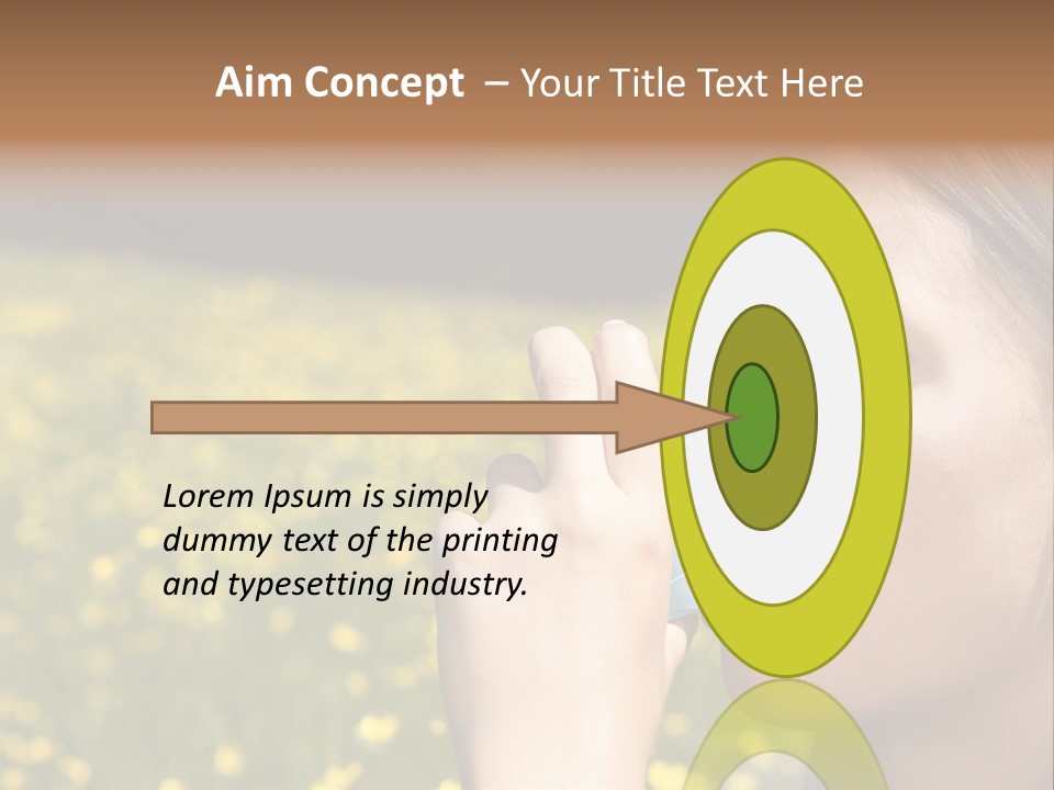 Beautiful Inhaler Girl PowerPoint Template