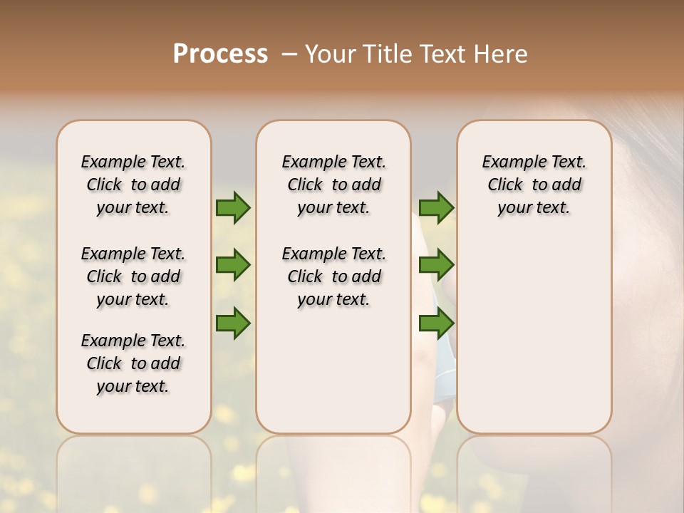 Beautiful Inhaler Girl PowerPoint Template